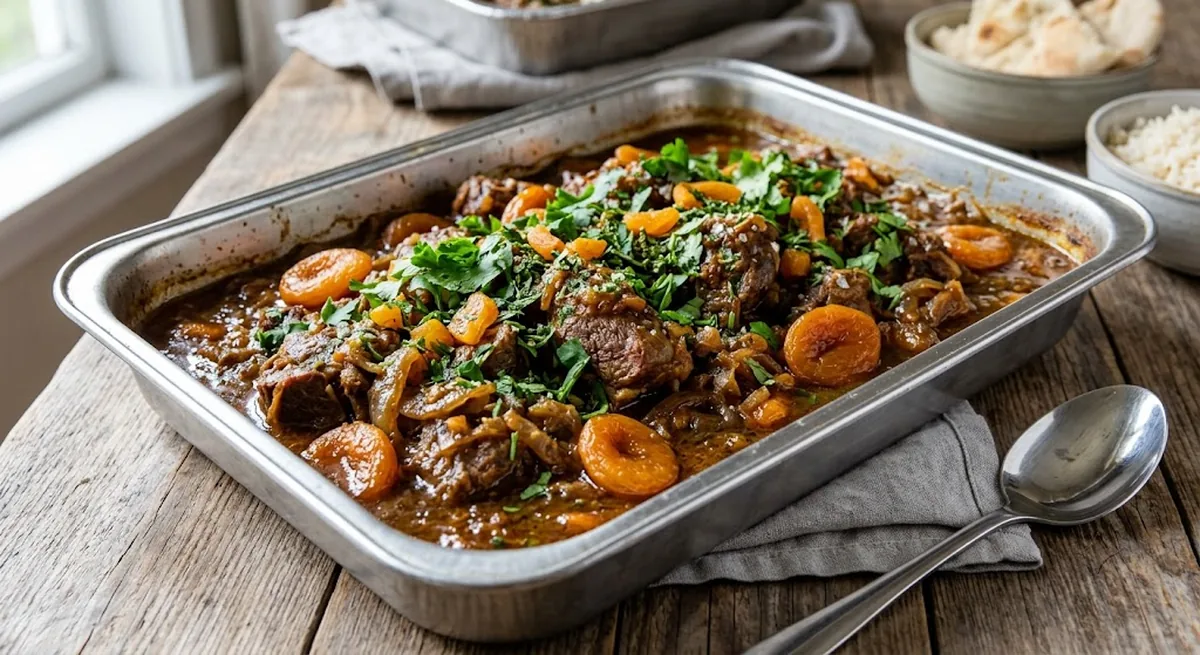 Lamb & Apricot Stew — halal catering in Los Angeles · Carthage Kitchen