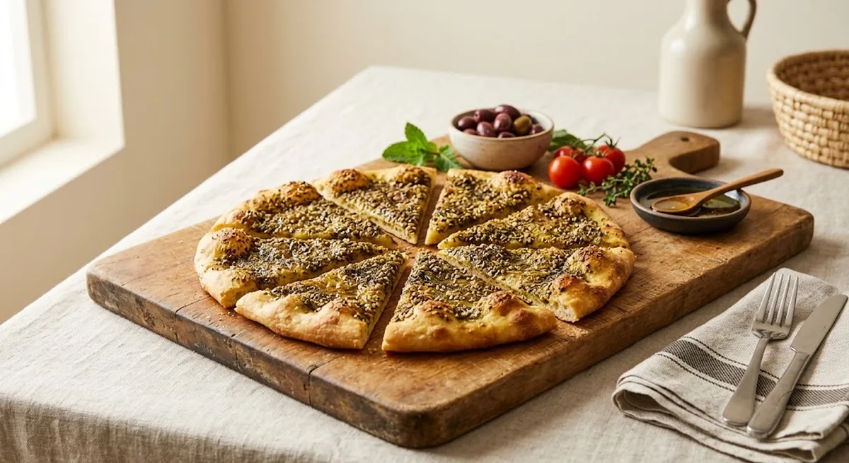 Za'atar Manakish — halal catering in Los Angeles · Carthage Kitchen