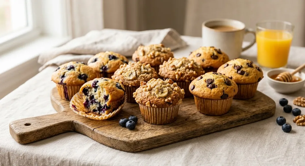 Assorted Muffins — halal catering in Los Angeles · Carthage Kitchen
