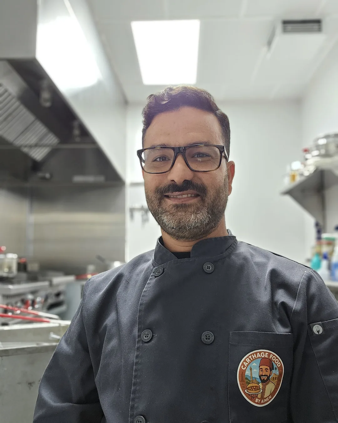 Founder-chef Aimen Shili in the Carthage kitchen