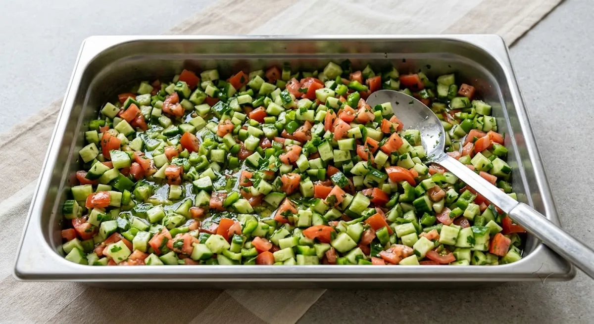 Israeli Salad — halal catering in Los Angeles · Carthage Kitchen