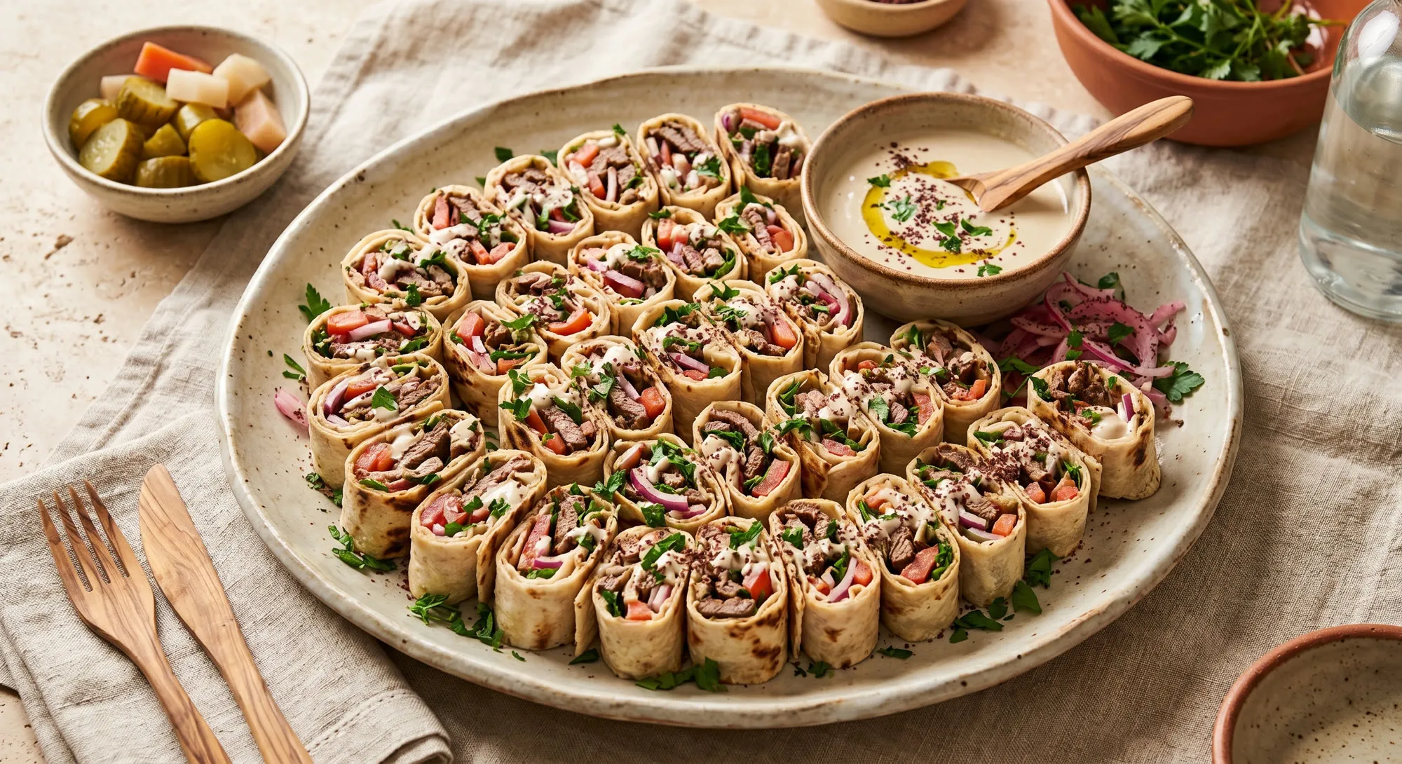 Beef Shawarma Wrap — halal catering in Los Angeles · Carthage Kitchen