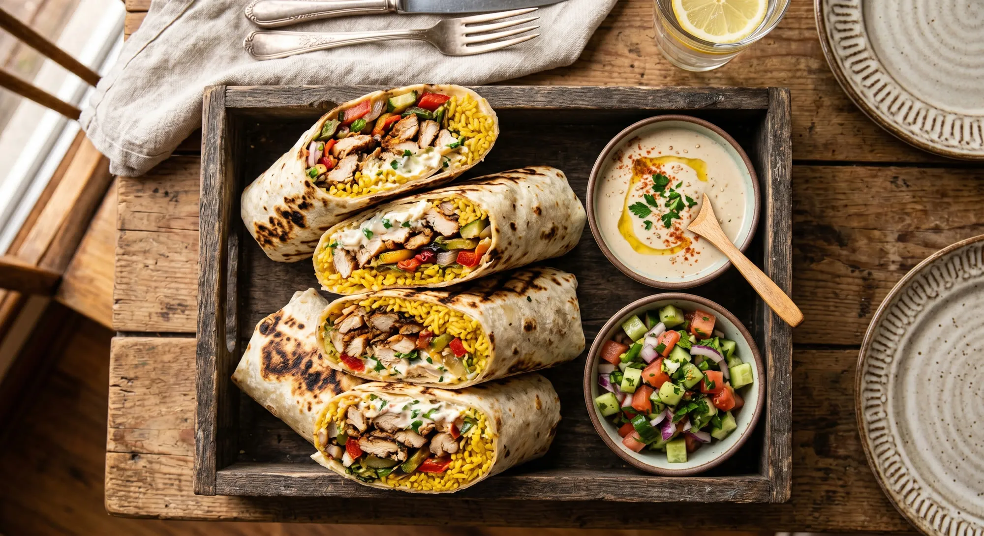 Mediterranean Burrito — halal catering in Los Angeles · Carthage Kitchen