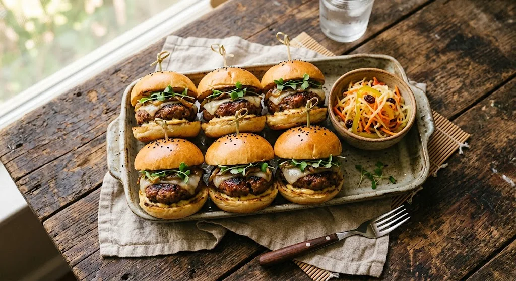 Longganisa Sliders — halal catering in Los Angeles · Carthage Kitchen