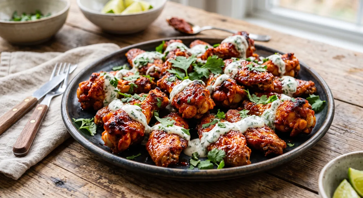Harissa Chicken Wings — halal catering in Los Angeles · Carthage Kitchen