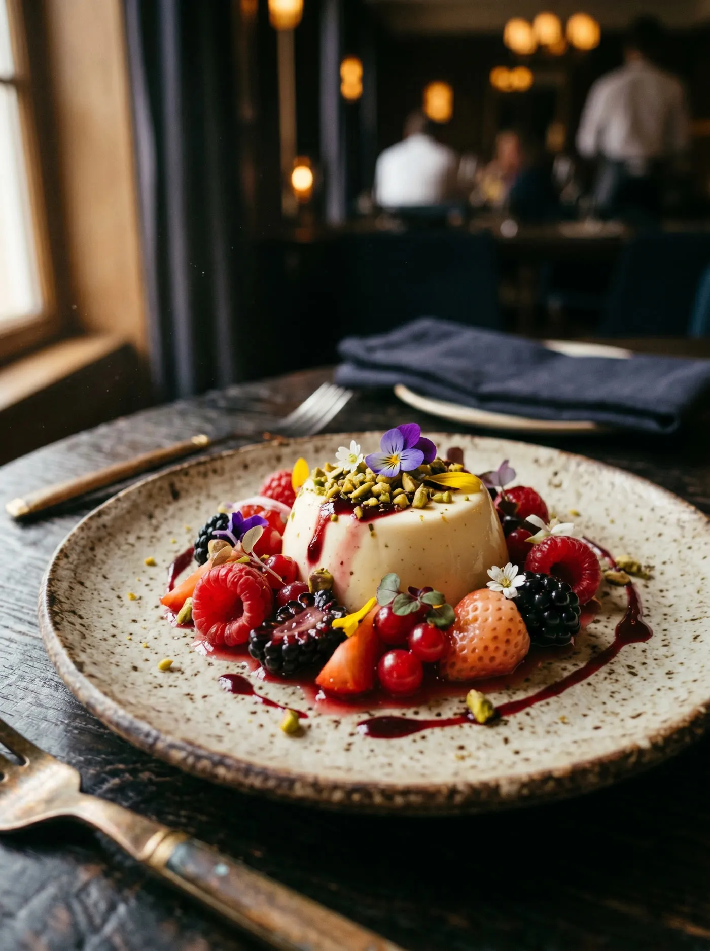 Berry dessert composition