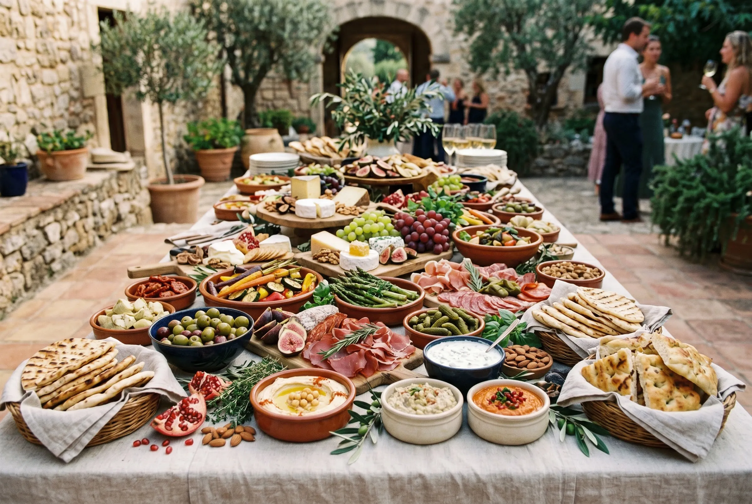 Shared mezze and small plates