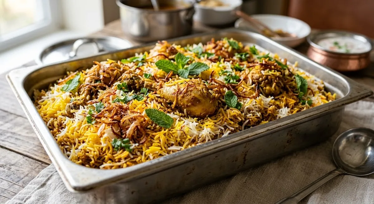 Hyderabadi Biryani — halal catering in Los Angeles · Carthage Kitchen