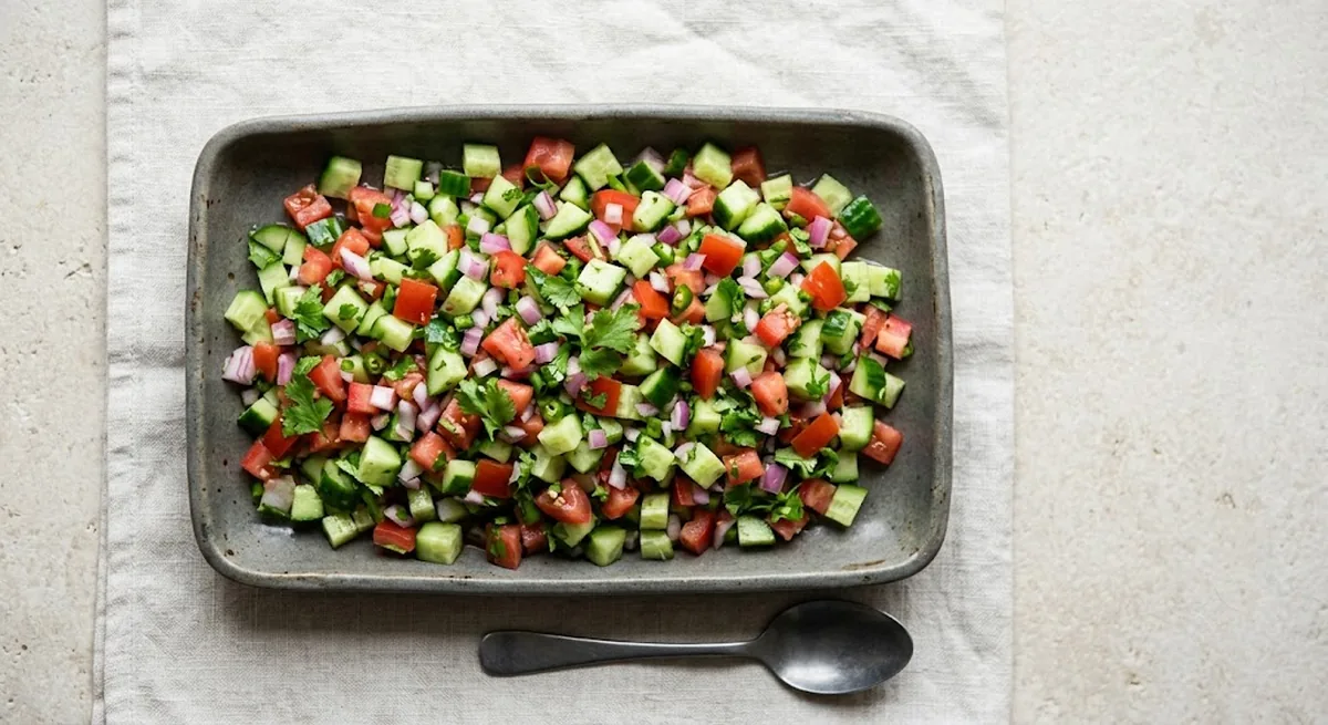Kachumber Salad — halal catering in Los Angeles · Carthage Kitchen