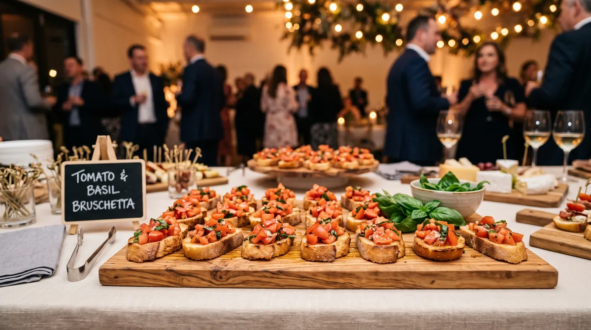 Bruschetta — halal catering in Los Angeles · Carthage Kitchen