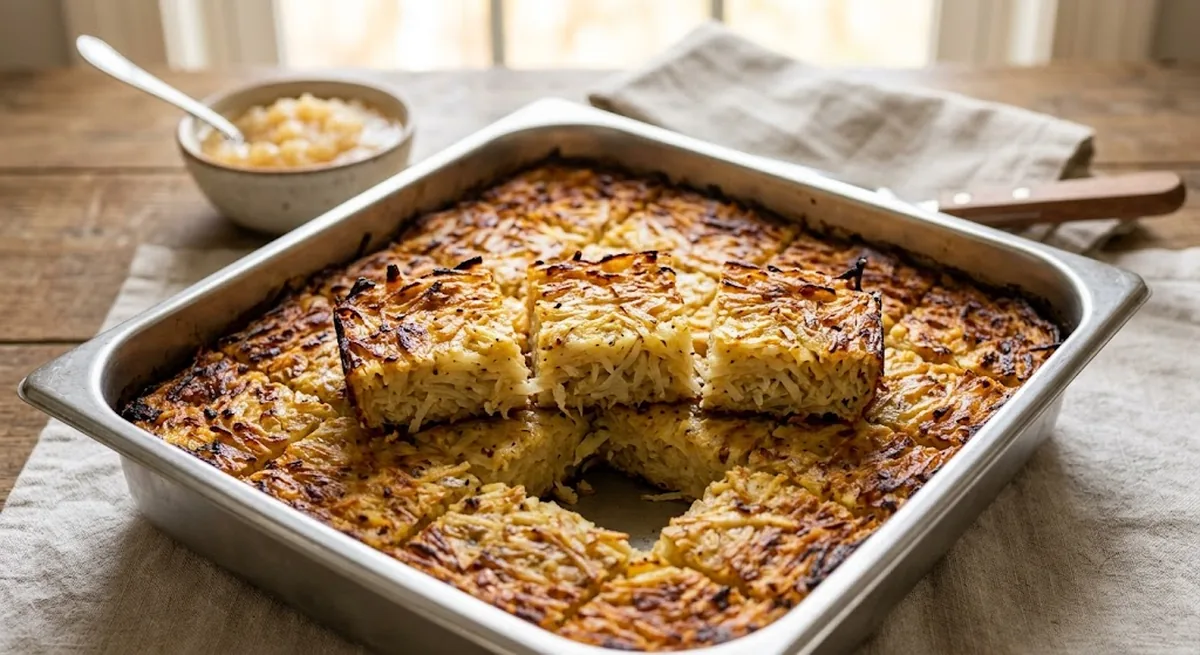 Potato Kugel — halal catering in Los Angeles · Carthage Kitchen