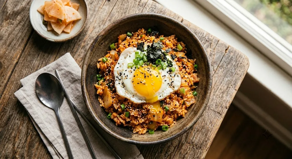Kimchi Fried Rice — halal catering in Los Angeles · Carthage Kitchen