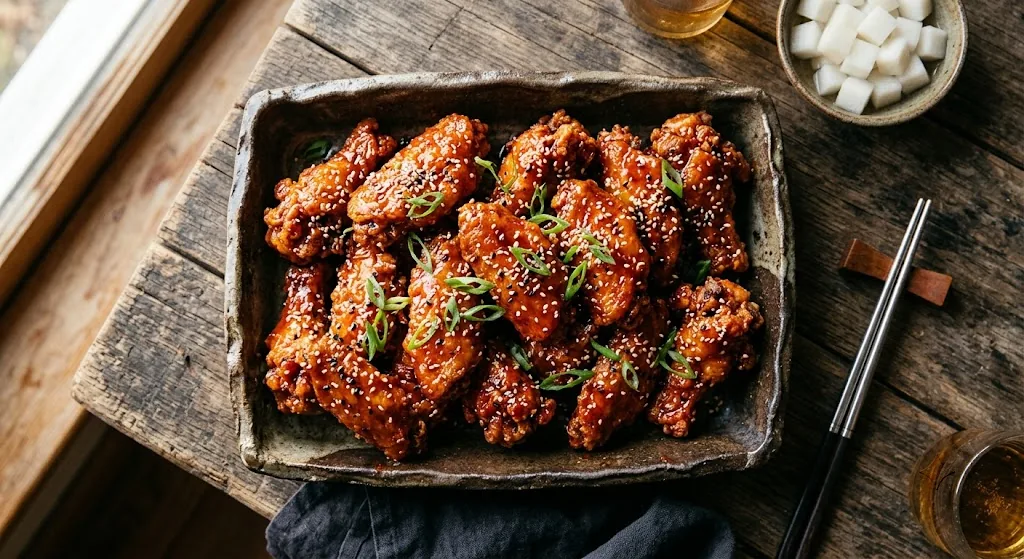 Korean Fried Chicken Wings — halal catering in Los Angeles · Carthage Kitchen