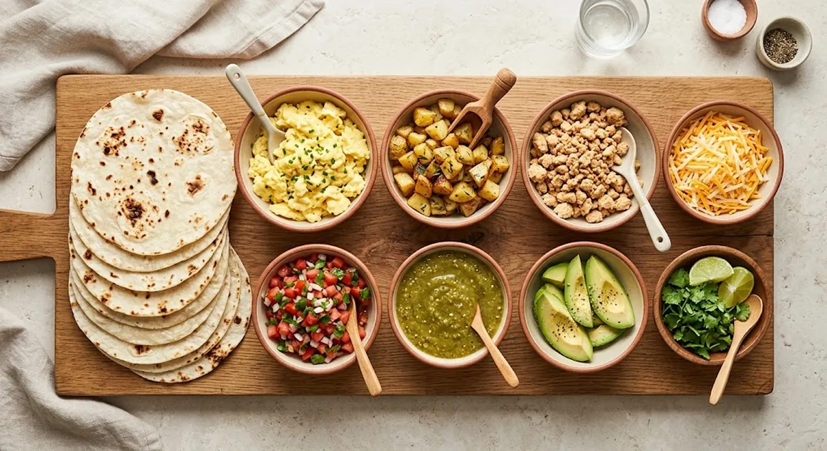 Breakfast Taco Bar — halal catering in Los Angeles · Carthage Kitchen