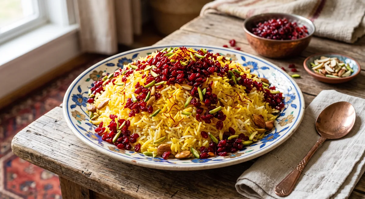 Zereshk Polo — halal catering in Los Angeles · Carthage Kitchen