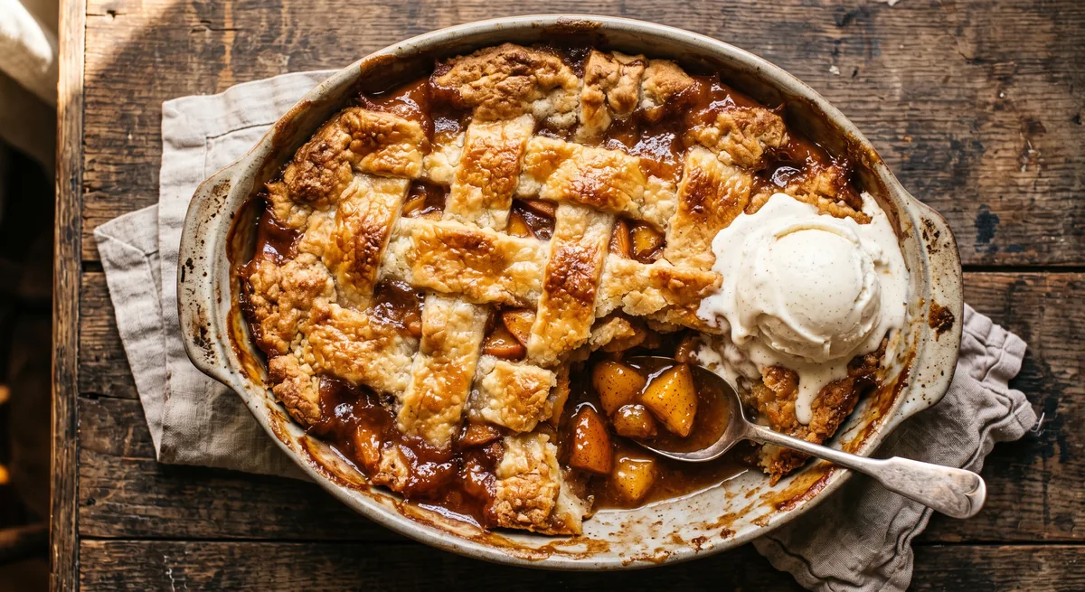 Peach Cobbler — halal catering in Los Angeles · Carthage Kitchen