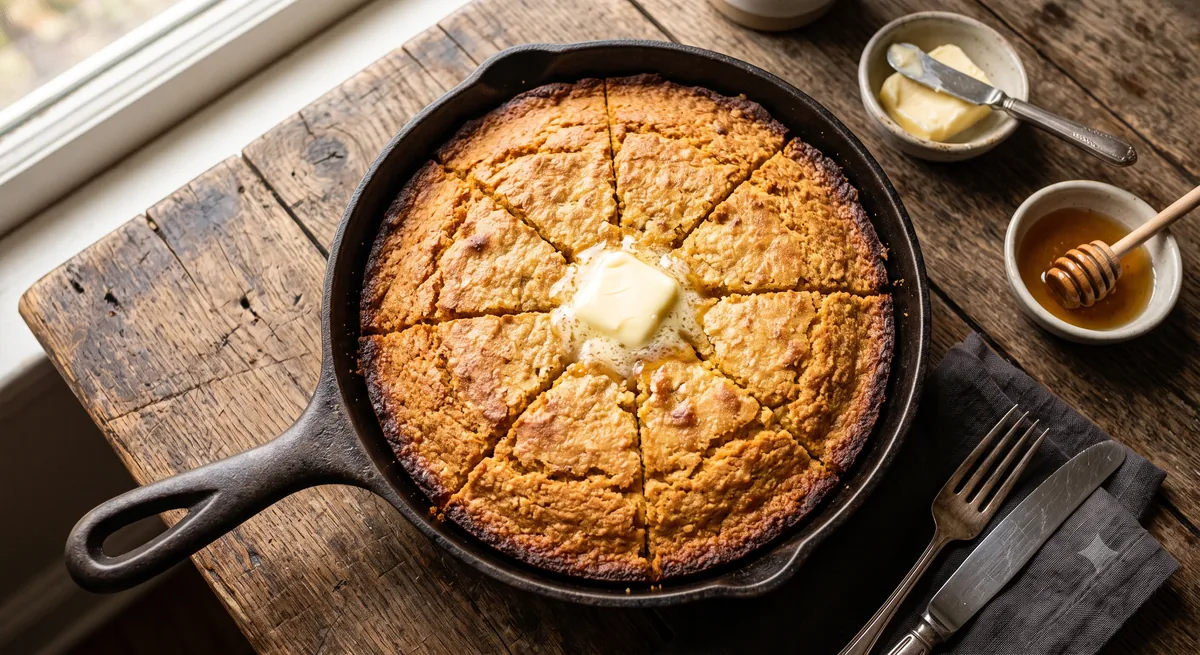 Skillet Cornbread — halal catering in Los Angeles · Carthage Kitchen