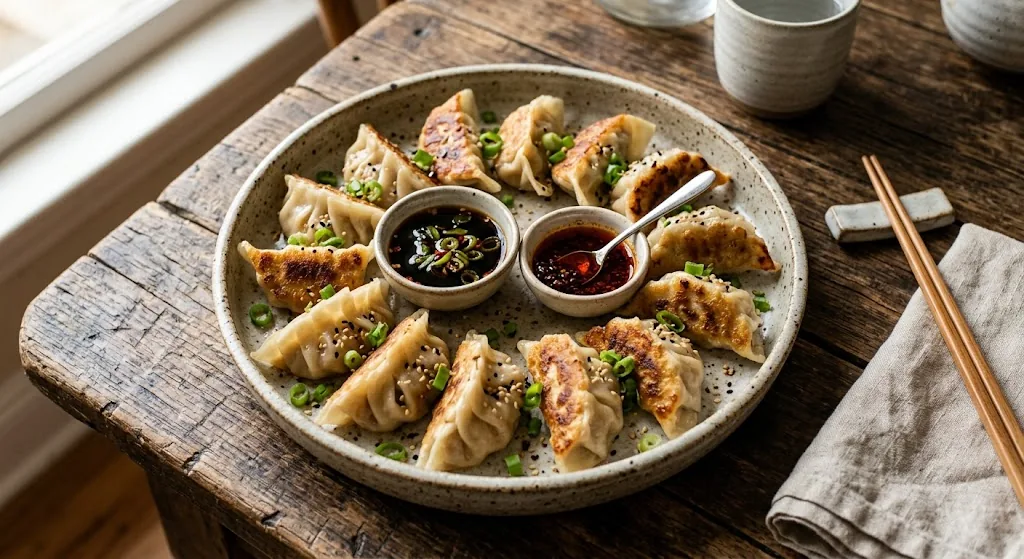 Gyoza Dumplings — halal catering in Los Angeles · Carthage Kitchen