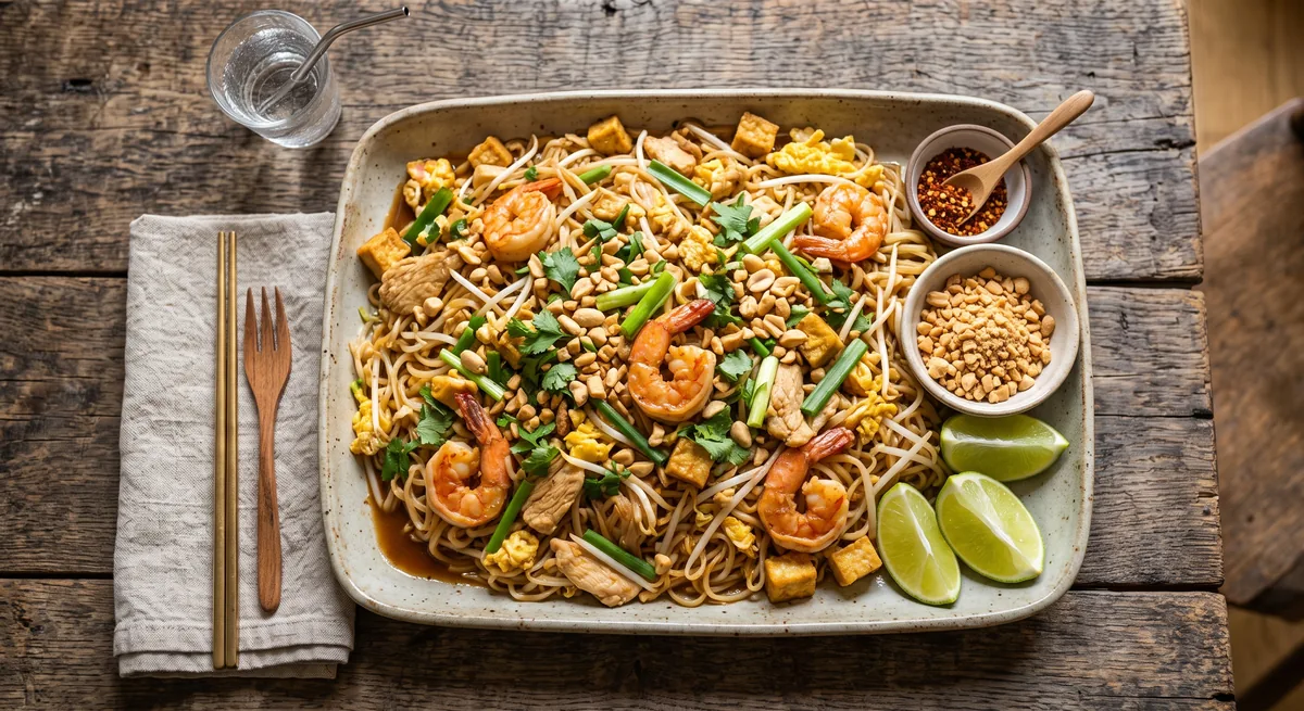 Pad Thai Noodles — halal catering in Los Angeles · Carthage Kitchen