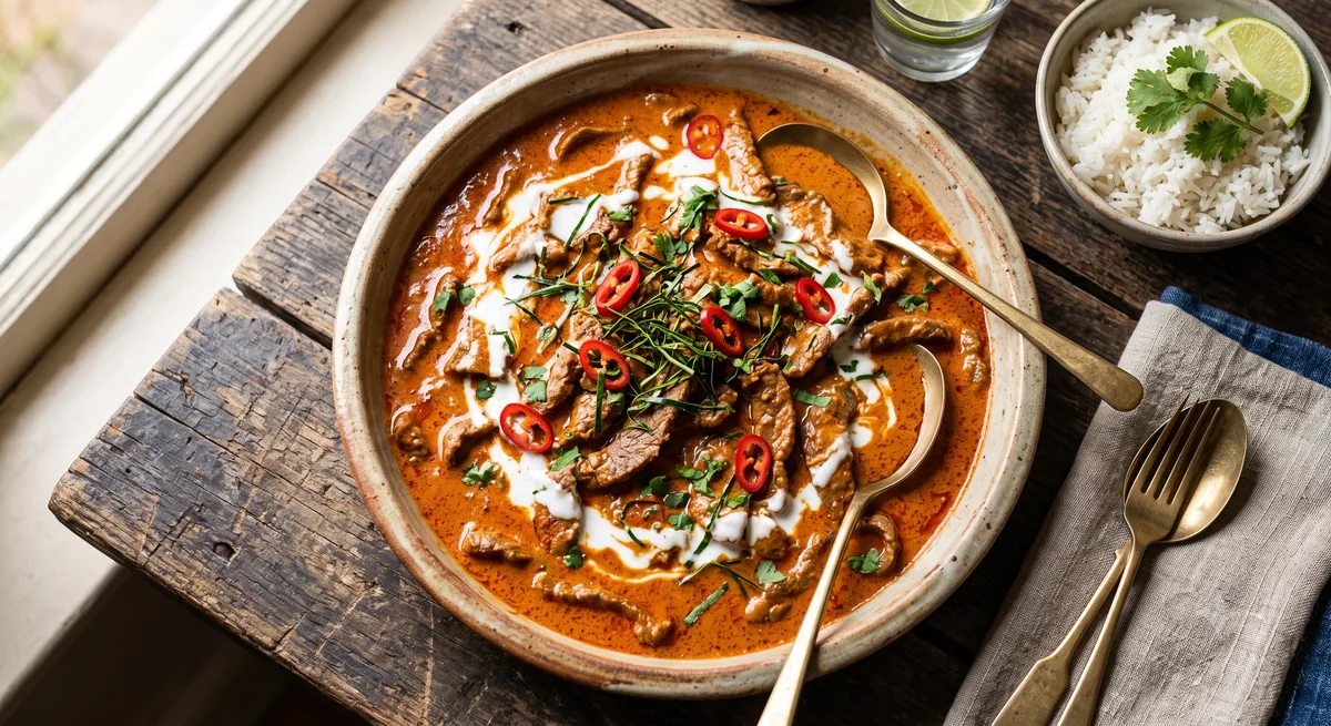 Panang Beef Curry — halal catering in Los Angeles · Carthage Kitchen