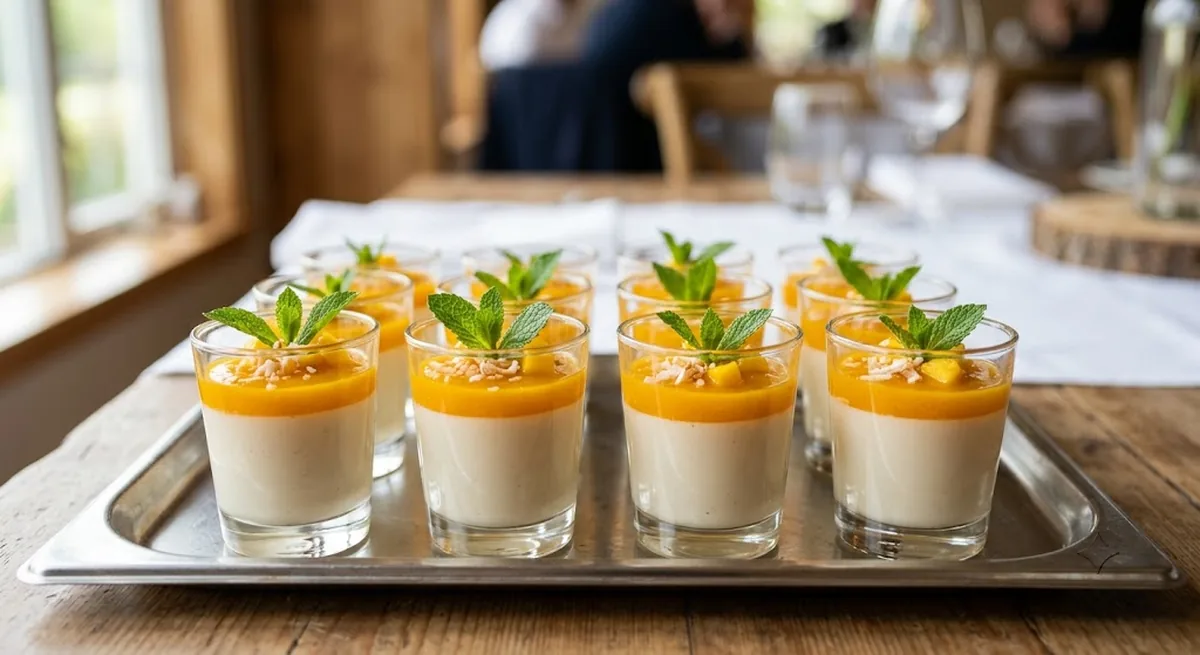 Coconut Panna Cotta — halal catering in Los Angeles · Carthage Kitchen