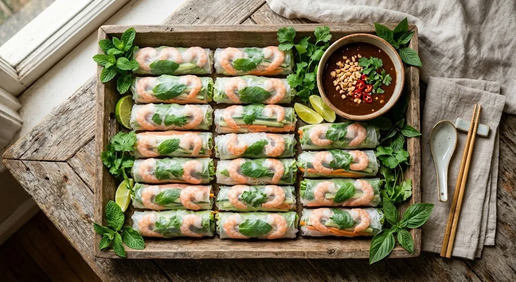 Fresh Summer Rolls — halal catering in Los Angeles · Carthage Kitchen