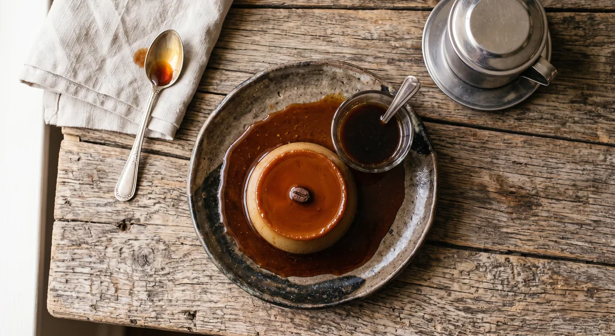 Vietnamese Coffee Flan — halal catering in Los Angeles · Carthage Kitchen